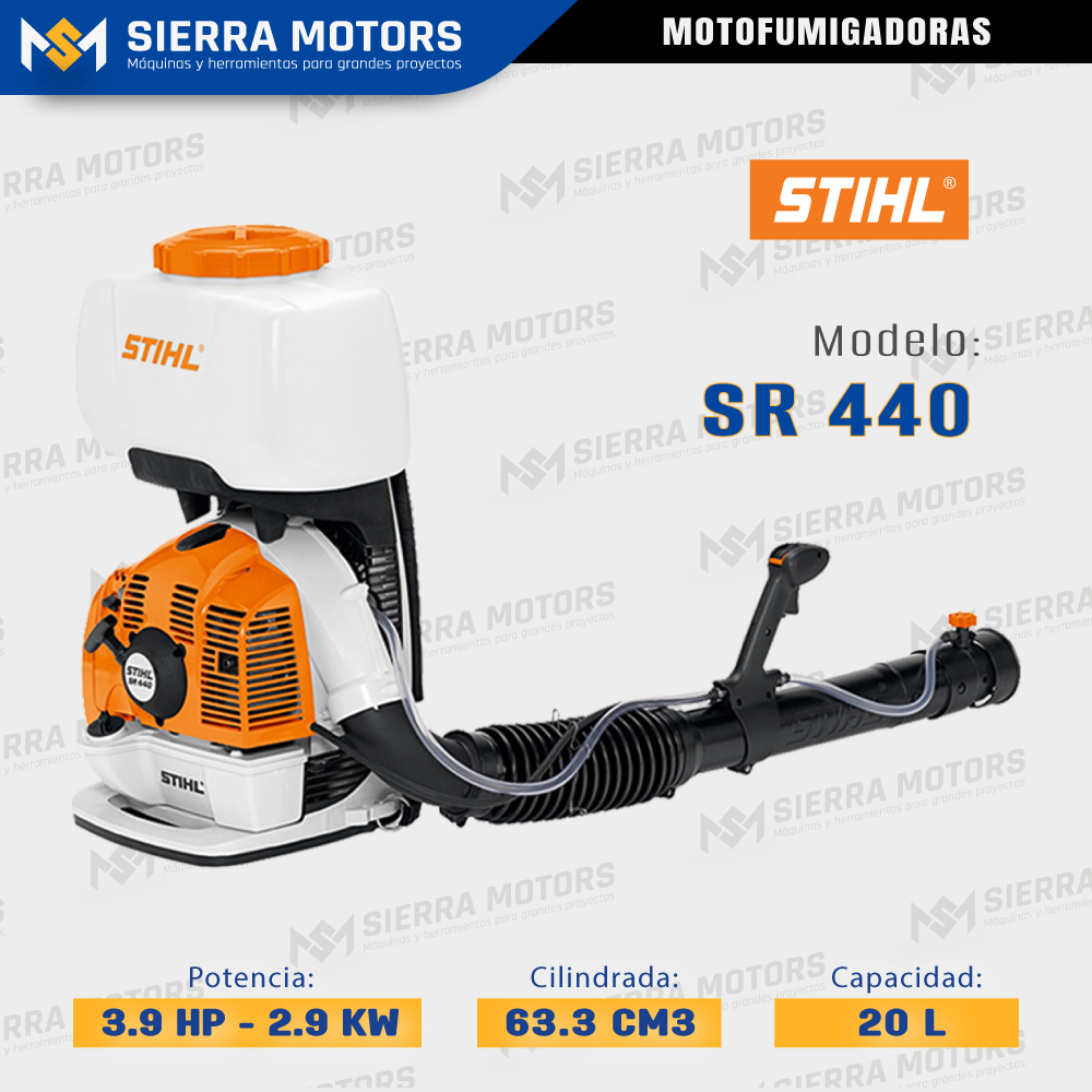 MOTOFUMIGADORA STIHL SR 440 3.9 HP 2.9 kW