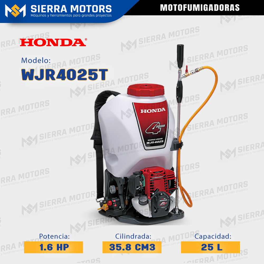 Motofumigadora Honda WJR4025T 1.6 HP 25 L