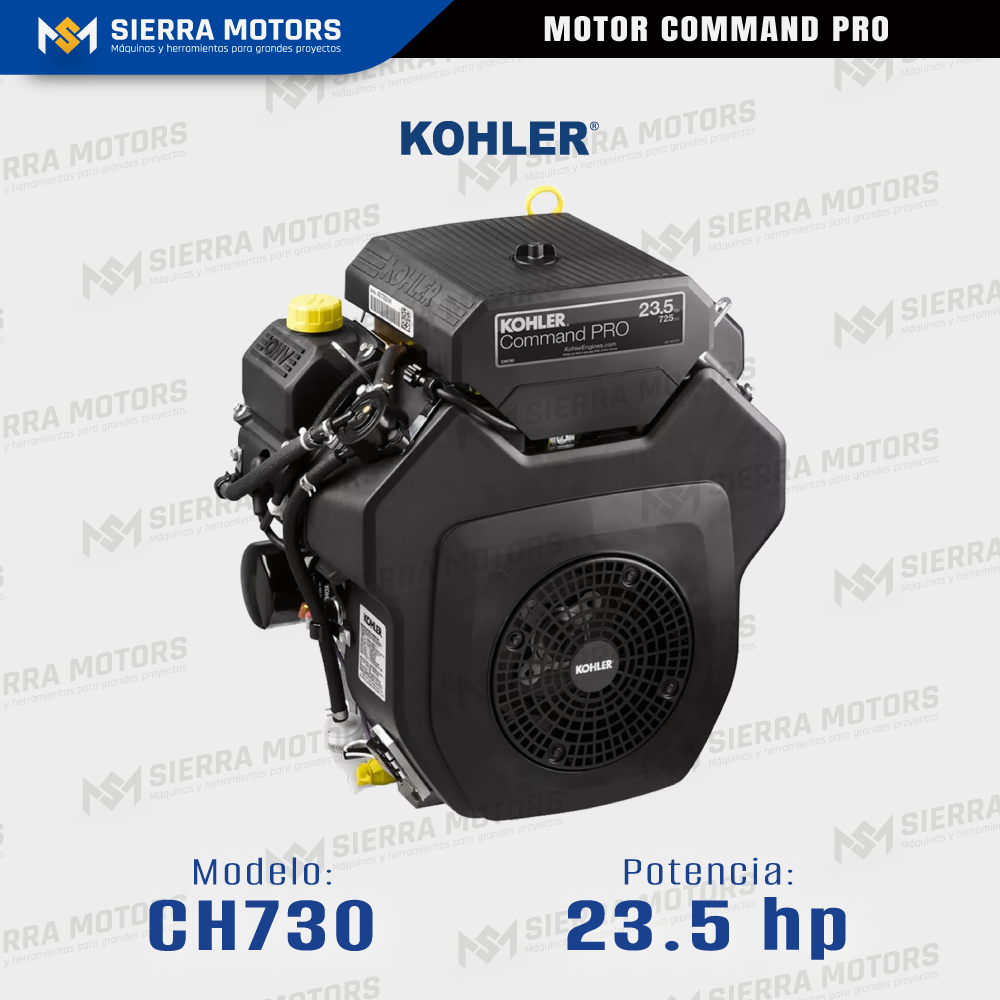 MOTOR KOHLER CH730 COMMAND PRO 23.5HP GASOLINERO