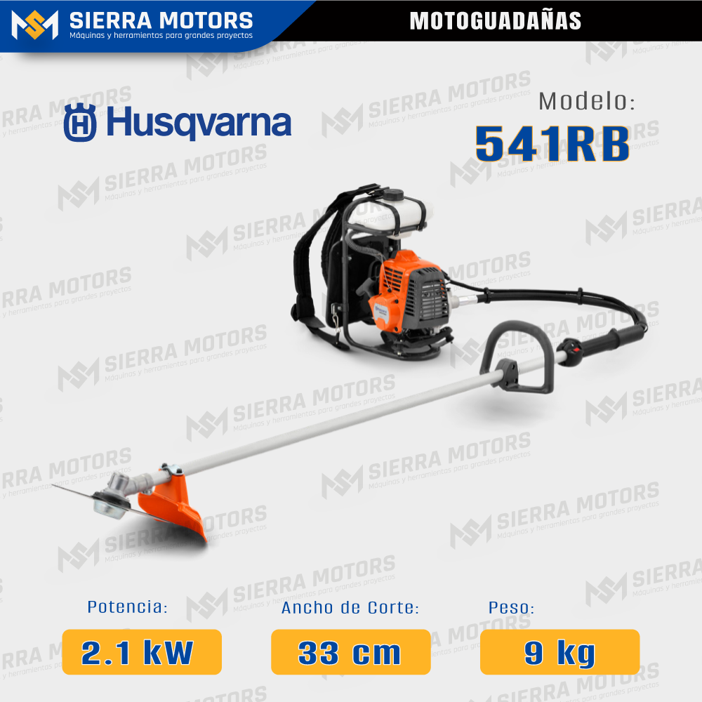 MOTOGUADAÑA HUSQVARNA 541RB 2 HP 1.47 kW GASOLINA