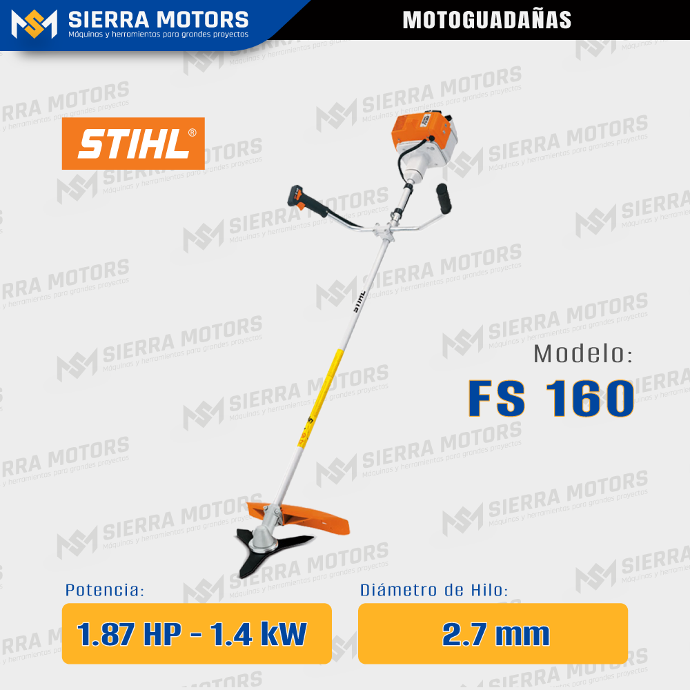 MOTOGUADAÑA STIHL FS 160 1.9 HP 1.4 kW Gasolina