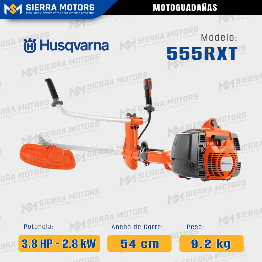 MOTOGUADAÑA HUSQVARNA 555RXT 3.8 HP 2.8 kW GASOLINA