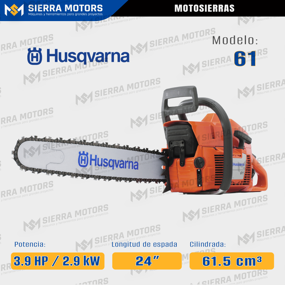 Motosierra Husqvarna 61 3.9 HP