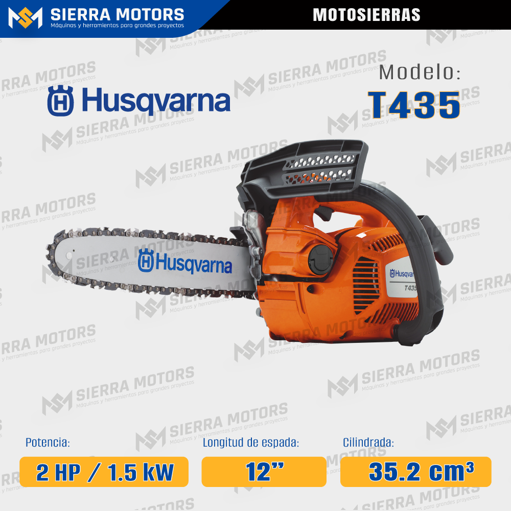 Motosierra Husqvarna T435 2 HP