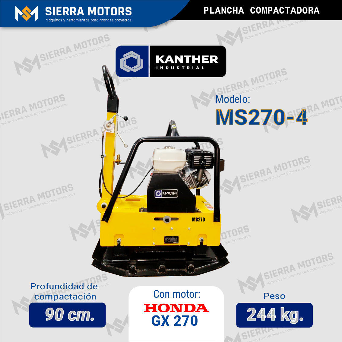 PLANCHA COMPACTADORA KANTHER MS270-4