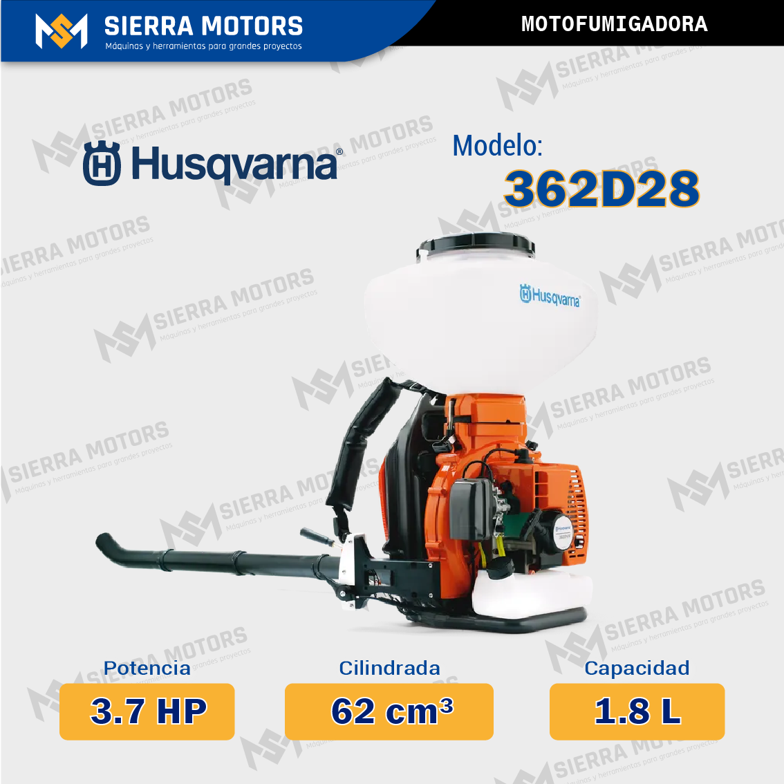 Motofumigadora HUSQVARNA 362D28